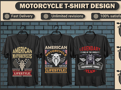 Motorcycle T shirt Design