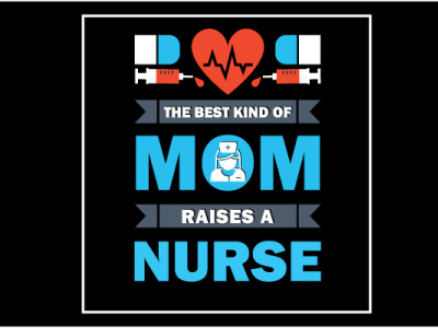 Mom nurse T shirt design art branding design hand drawing health illustration mom nurse t shirt typography vector wealth