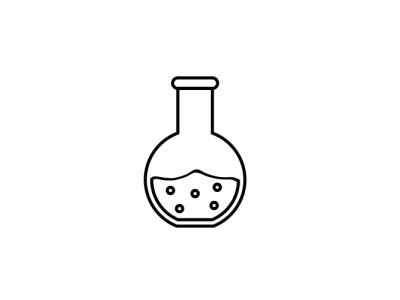 Flask. animation boltbite chemical chemistry design icon iconanimation loopable lottie motion graphics stroke strokeicon ui ux
