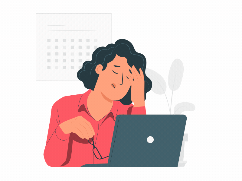 Stressed Woman. animation boltbite burden design equality feminism iconanimation loopable lottie motion graphics office stress ui woman work