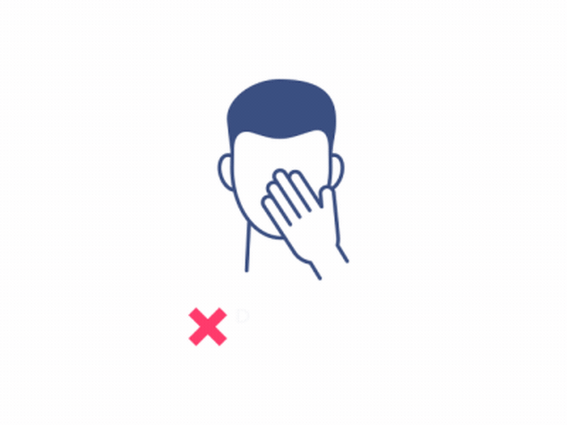Covid Icon : Don't Touch Face