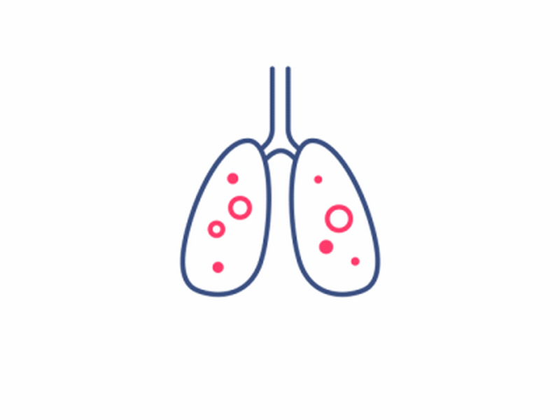 Covid Icon : Pneumonia animation boltbite caution corona design iconanimation issue loopable lottie motion graphics precaution prevent prevention problem quarantine symptoms ui ux vaccine virus