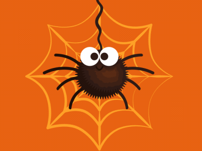 Halloween Spider. animation boltbite cute design halloween iconanimation loop loopable lottie motion graphics scary spider ui ux