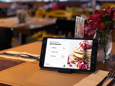 Self Order Menu - Get In digital menu restaurant self order tablet ui ux