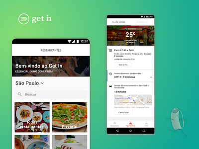 Android app android branding design system illustration interaction interface logo restaurant startup ui design