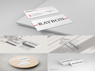 RAYBON art branding business card business card design business cards businesscard design flat graphic design illustration logo minimal ui ux