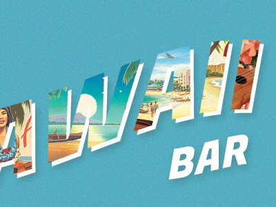 Hawaii Bar bar dive bar hawaii postcard