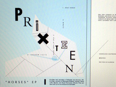 Prix Teen album idea album blue music oklahoma typography work in progress