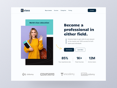 E-Learning Platform Landing Page