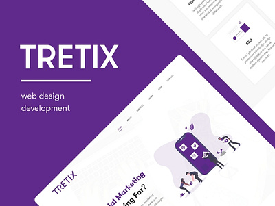 Web Design - Tretix prototype tretix web webdesign