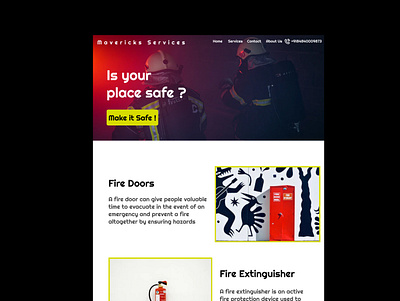 Fire Safety Website Prototype design figma graphic design prototype ui uiux website
