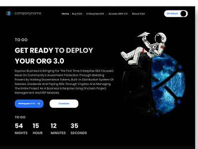 Equinox Business is a Blockchain powered web based platform. design figma prototype ui uiux