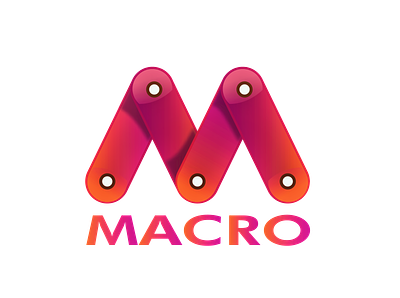 Logo Design for MACRO abstract logo branding design icon illustration illustrator logo logo design macro media media player minimal logo multimedia