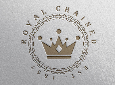 Logo Design for ROYAL UNCHAINED abstract logo branding design emblem icon illustration illustrator logo logo design luxury minimal logo royal logo seal logo vector