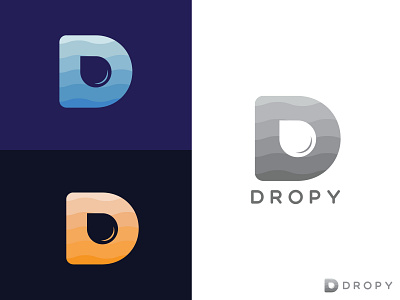 D Letter Logo design for Oil or Water Company