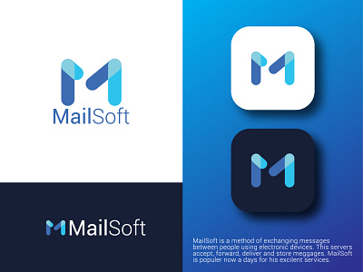 M Letter Mail Logo Design 3d app best brand branding company creative design digital graphic design illustration illustrator letter letter mark lettering logo m letter mail modern ui