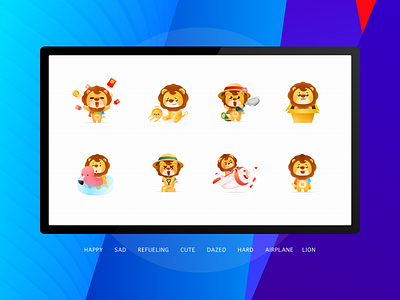 lion design icon illustration ui