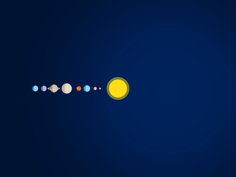 Solar Dance 2d after effects animation dance flat planets solar solar system star