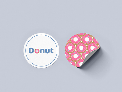 Donut stickers adobe illustrator branding business creative dublin freelance designer illustration logo logodesign minimal