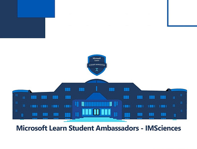 Microsoft Student Learn Ambassadors - IMSciences branding design graphic design logo mic minimal vector