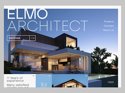 ELMO Architect Website Concept design graphic design ui ux web webdesign website website design