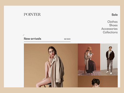 POINTER Website Concept (white) design graphic design ui ux web webdesign website website design