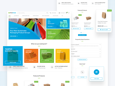 Packaging Company | Homepage Design ecommerce homepage packaging sketch ui design ux design