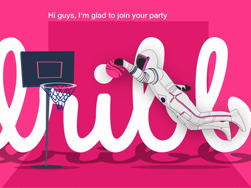 Hello Dribbble animation design illustration lettering minimal typography ui ux vector web