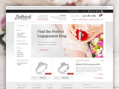 Goldstock Jewelers diamonds fireworks gold jewellery jewelry playfair raleway red