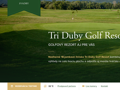 Tri Duby Golf Resort adobefireworks fireworks garamond gold golf grass green proxima resort