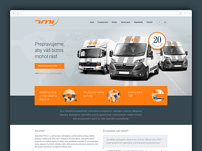 TMI adobe fireworks bootstrap car fireworks orange responsive roboto transport transportation web