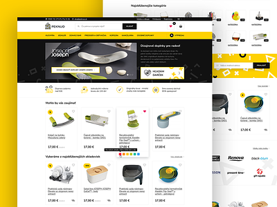 Peknuo accessories black ecommerce eshop house store web yellow