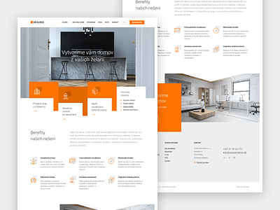 Stavea architect black black white design orange ui web webdesign webdesigner website