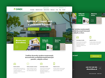 Dinex adobexd building construction constructor design futura green house web design webdesign webdesigner