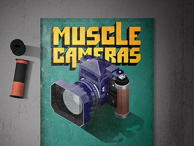 Asahi Pentax 6x7 - History of Cameras cameras illustrator isometric medium muscle pentax photography vintage