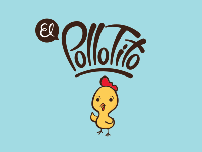El Pollo Tito character chicken custom logo mascot restaurant type