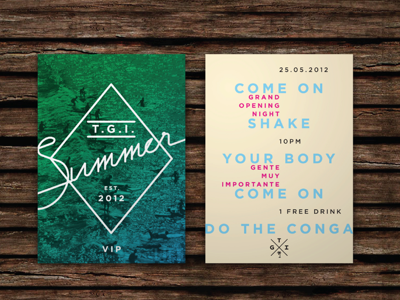 T.G.I.Summer invitation