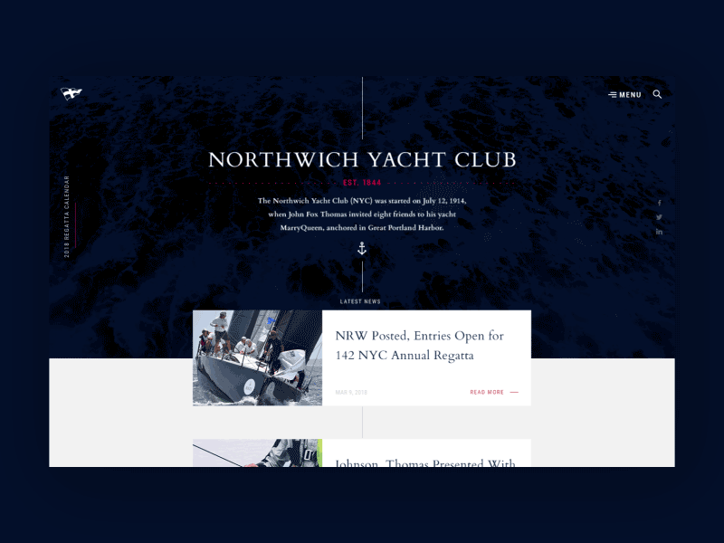 Redesign concept for Yacht Club