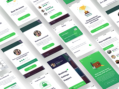 Design for skill-sharing app app design hobby platform sharing simple ui ux visual