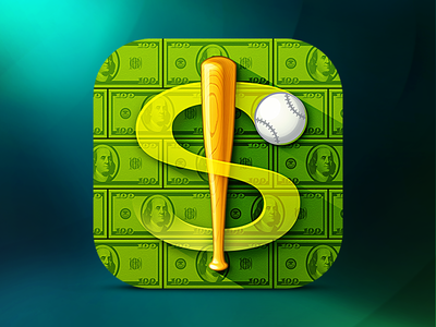 Sports betting app icon app ball baseball betting dollar icon ios loggia mobile money sketches sport