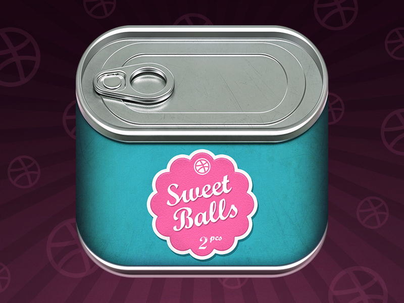 Invites tincan ios can icon tin eat loggia invite metal label conserve dribbble