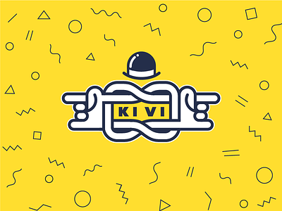 KIVI Logo Sign branding hat hipster identity logo logotype mark minimal pattern rock sign stylish