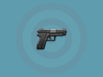 Icon for the game. armory black game glock gun icon military mobile pistol target ui weapons