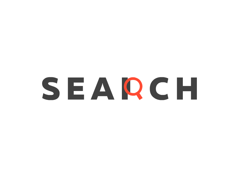 Search logo animation animation branding clever mark identity loader logo animation logotype magnifier minimal search sign stationery