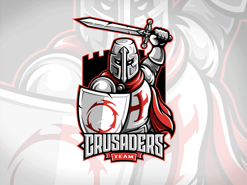 Crusaders Emblem crusaders custom type cybersport design case dota game development heraldry identity logo sport team sports emblem sports logo