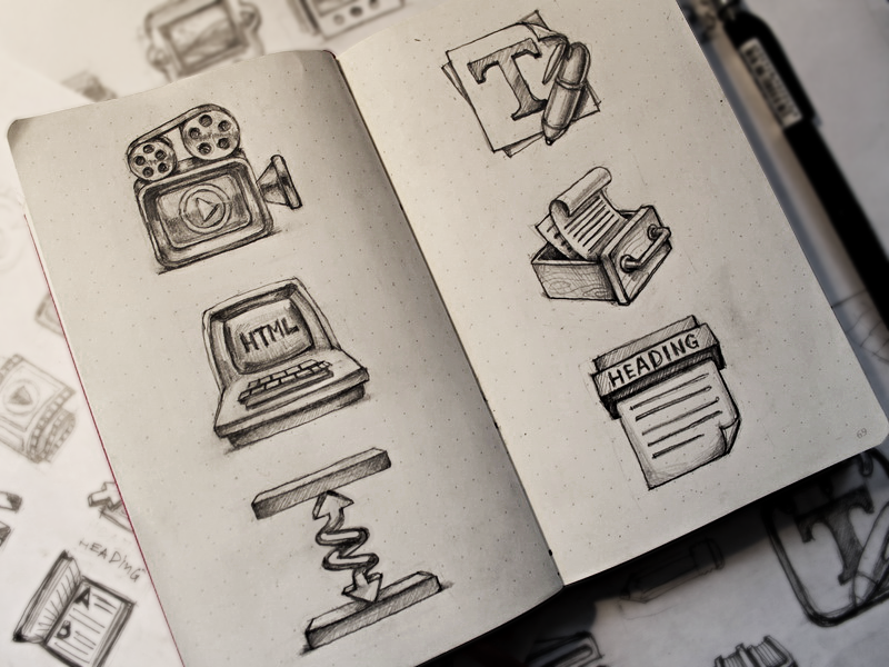 Sketches icon photo spacer loggia paper process heading text html sketches blog archives video