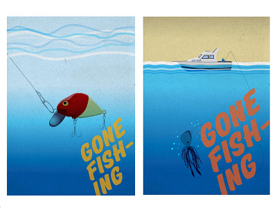 Gone Fishing illustration