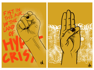 Hand Series illustration