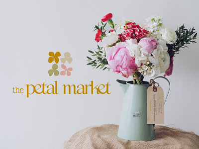 The Petal Market Branding art branding design graphic design icon illustration illustrator logo minimal typography