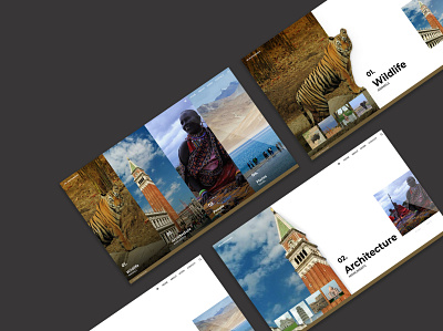 Photographer's Website ui design